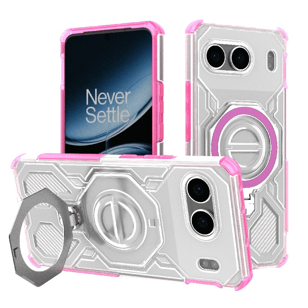 Kuori OnePlus Nord 4:lle, Techsuit, Carbon Shield Pro, Vaaleanpunainen