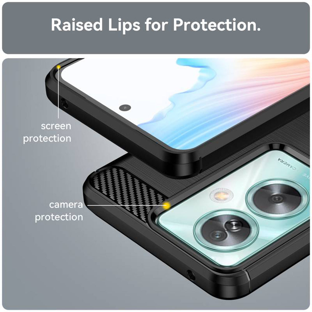 Kuori OnePlus Nord N30 SE / Oppo A79:lle, Techsuit, Hiili, Musta