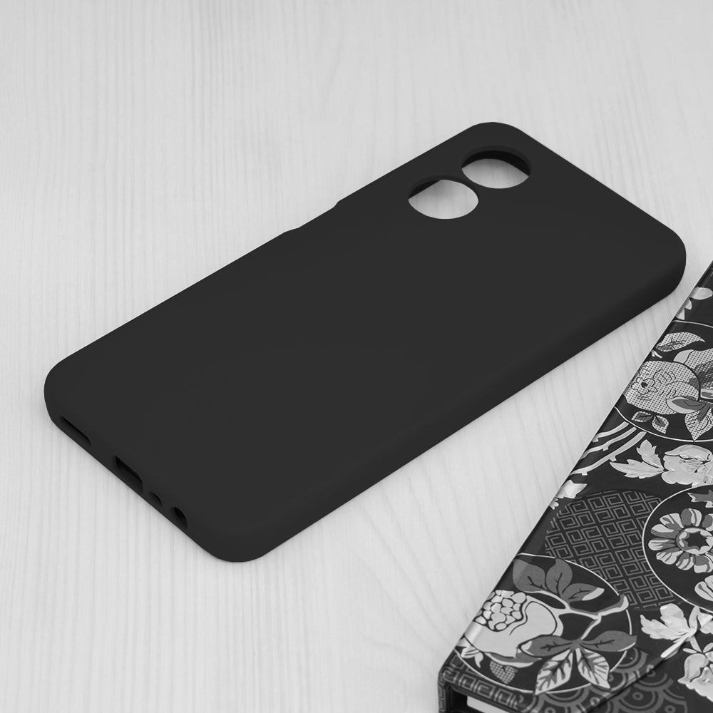 Kotelo Oppo A17:lle, Techsuit, Soft Edge, Musta