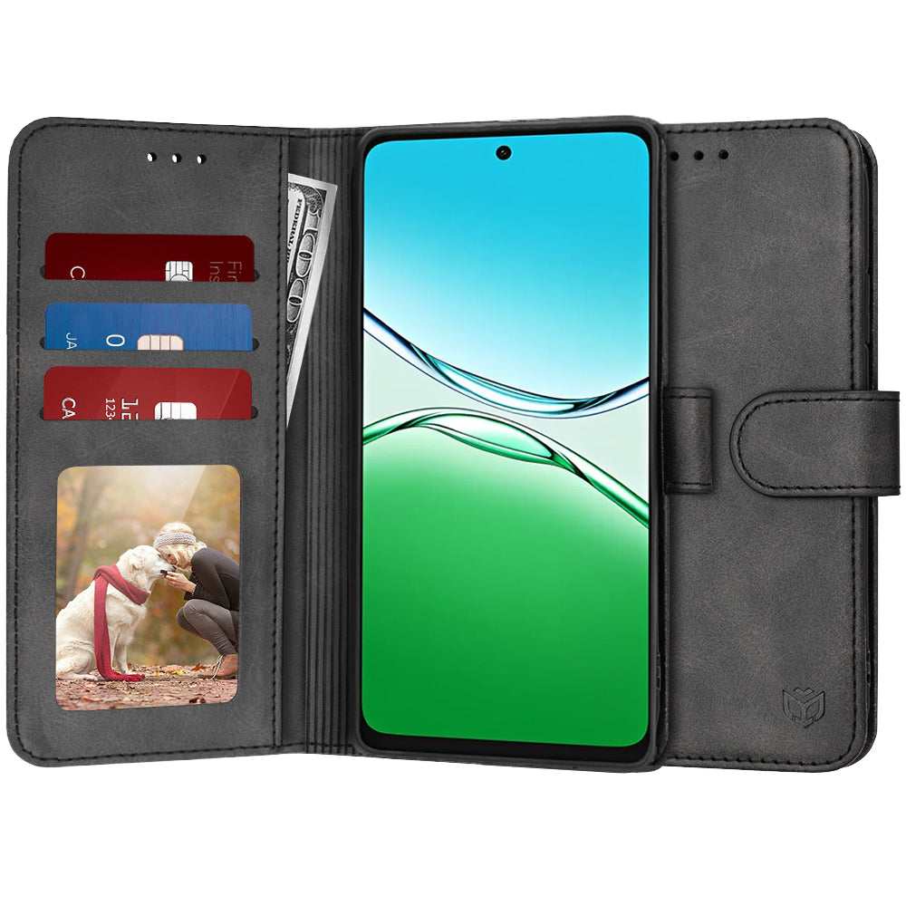 Kuori Oppo A5 Pro 4G / A5 Pro:lle, Techsuit, Diary Book, Musta