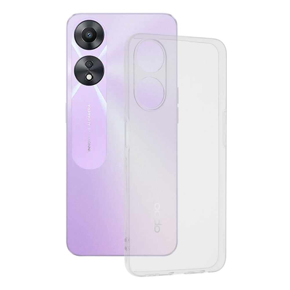 Kuori Oppo A58 5G / A78 5G:lle, Techsuit, Kirkas, Läpinäkyvä