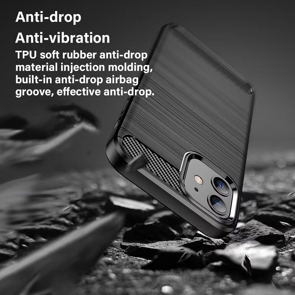 Suojakotelo Oppo A6 4G:lle, Techsuit, Hiilikuitu, Musta