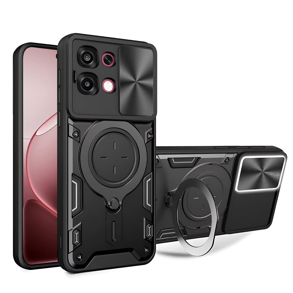 Suojakotelo Oppo A6 Pro 5G / A6 Pro 4G, Techsuit, CamGuard Pro, Musta