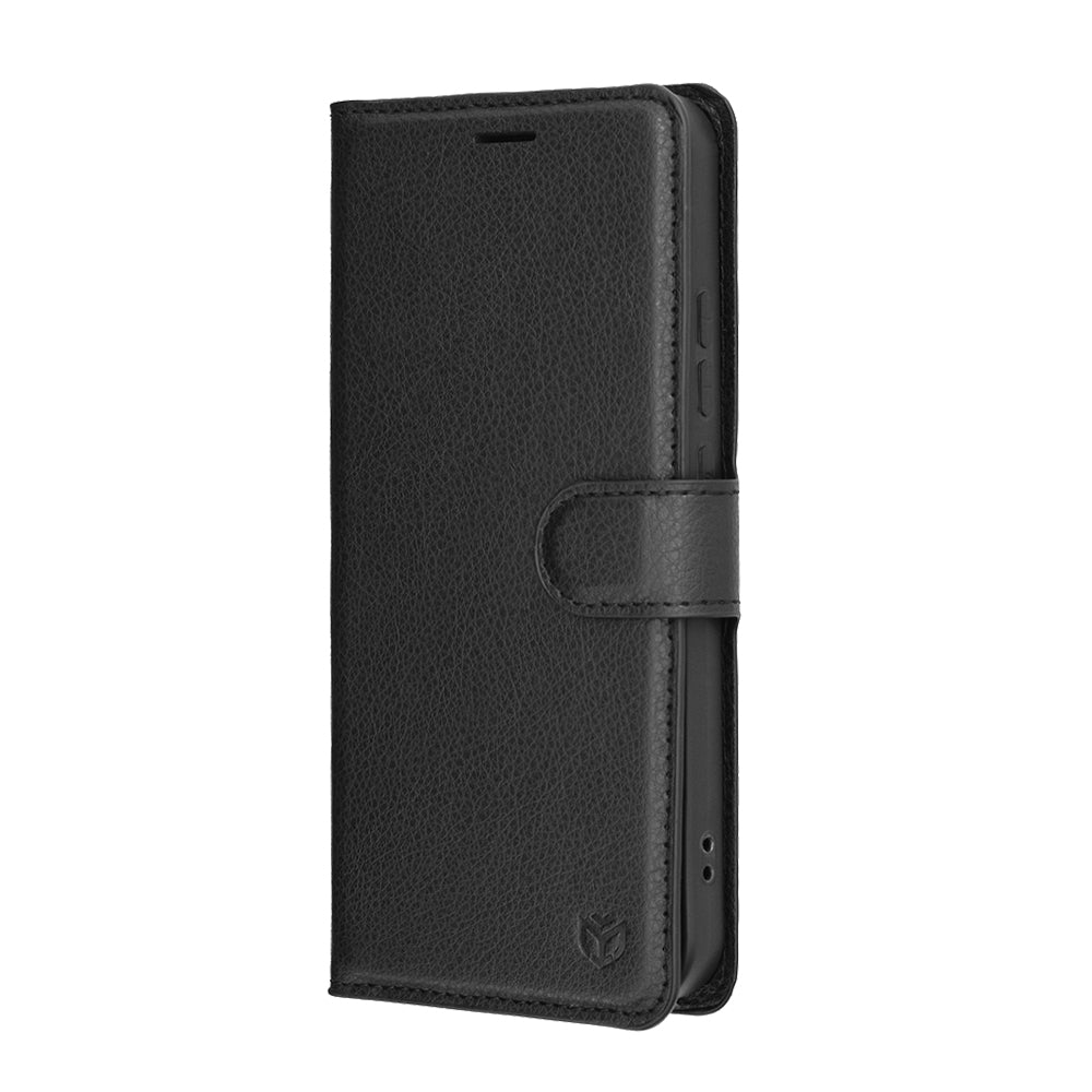 Kotelo Oppo A6 Pro 5G / A6 Pro 4G:lle, Techsuit, Leather Folio, Musta