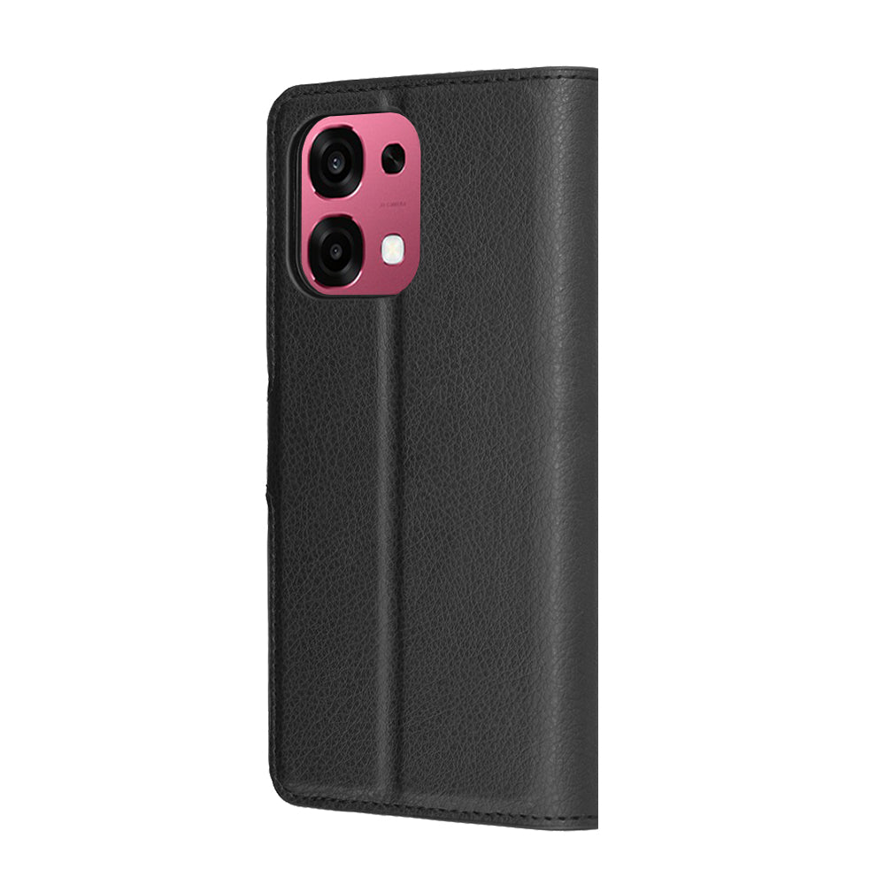 Kotelo Oppo A6 Pro 5G / A6 Pro 4G:lle, Techsuit, Leather Folio, Musta