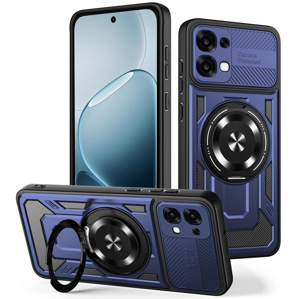 Kuori Oppo A6 Pro 5G / A6 Pro 4G:lle, Techsuit, RuggedCam, Sininen