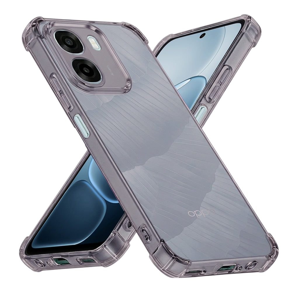 Kuori Oppo A6k 4G / A6x 4G / A6x, Techsuit, Iskunkestävä Kirkas, Savunvärinen