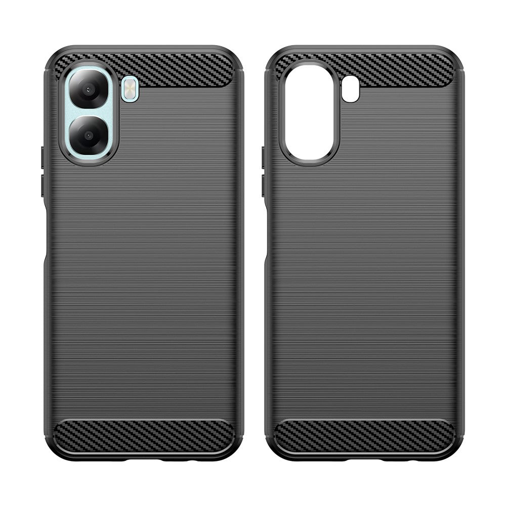 Suojakotelo Oppo A6x 4G / A6x, Techsuit, Carbon, Musta