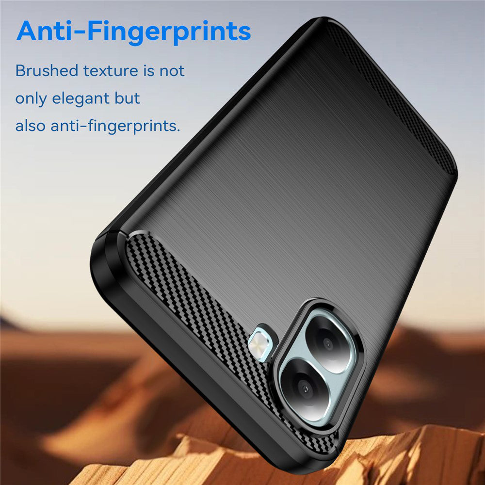 Suojakotelo Oppo A6x 4G / A6x, Techsuit, Carbon, Musta