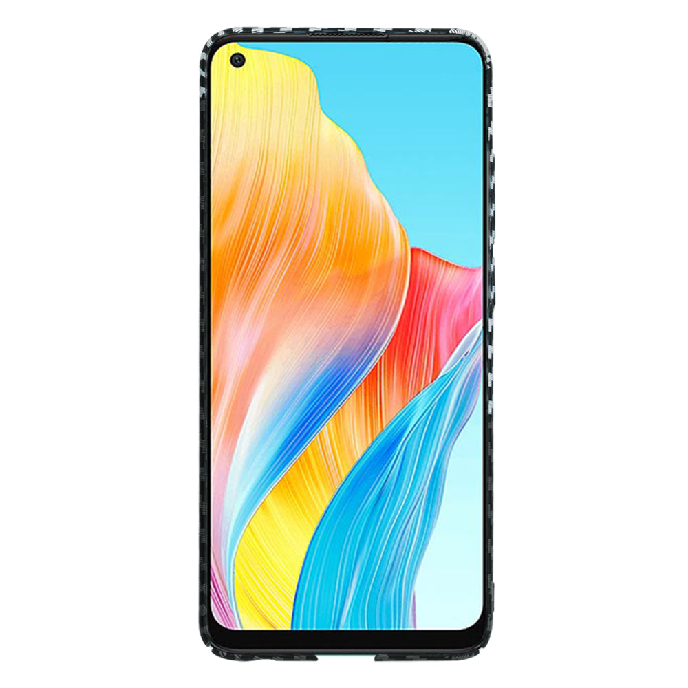 Kuori Oppo A78 4G:lle, Techsuit, Carbonite FiberShell, Musta Harmaa