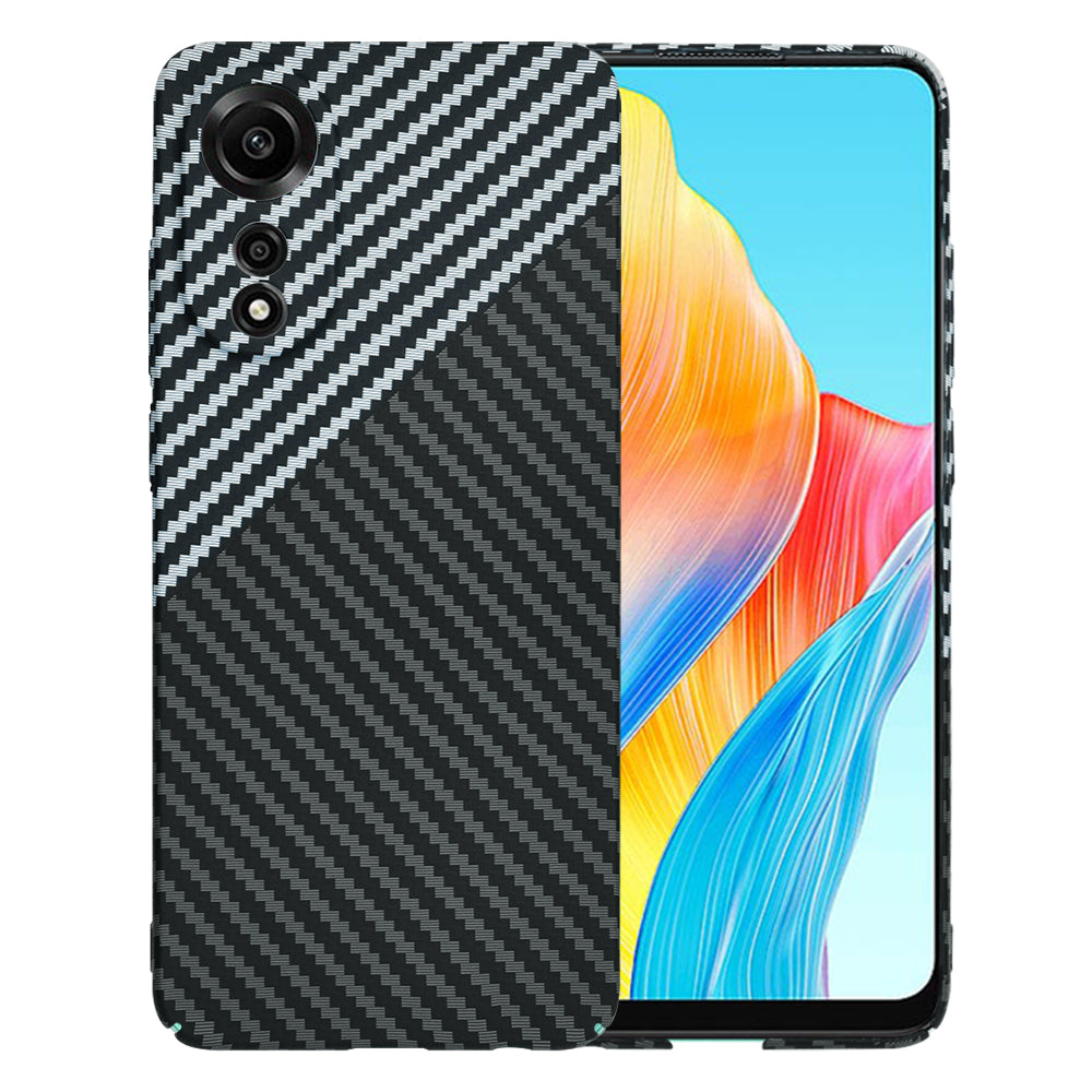 Kuori Oppo A78 4G:lle, Techsuit, Carbonite FiberShell, Musta Harmaa