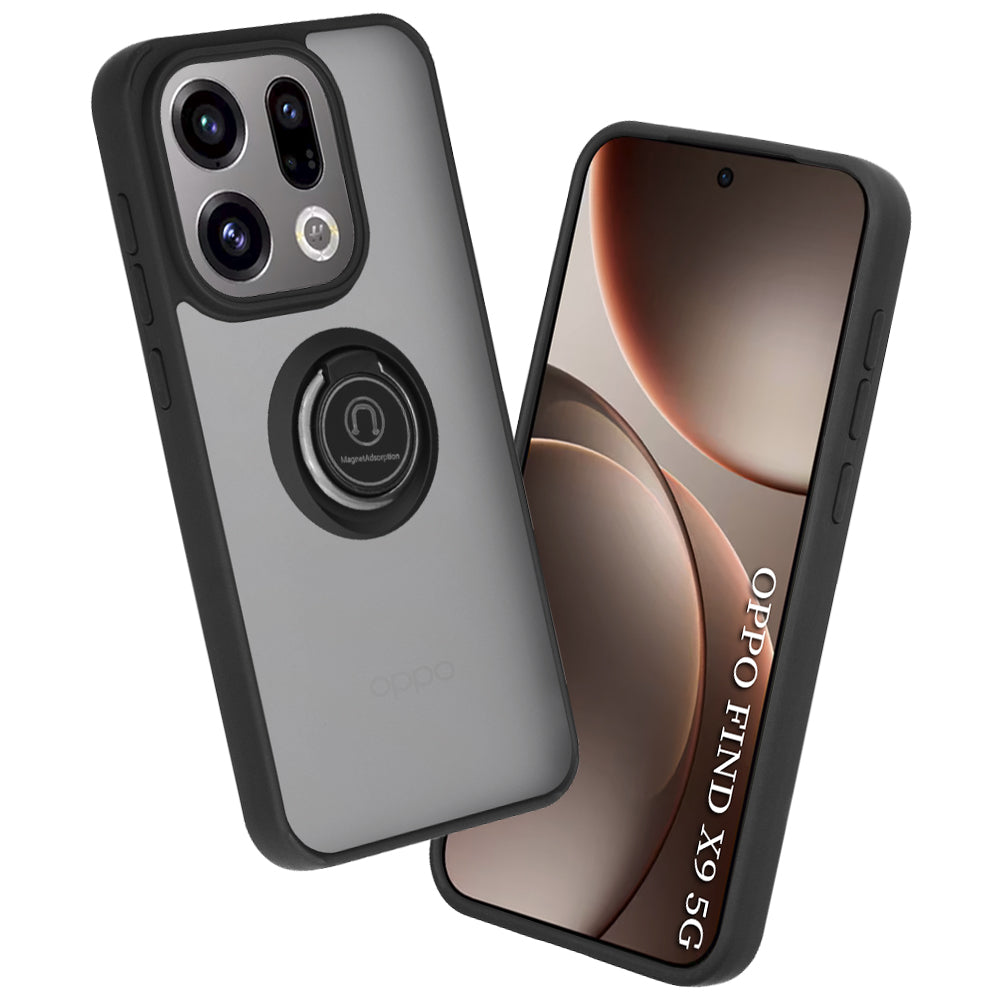 Suojakotelo Oppo Find X9:lle, Techsuit, Glinth, Musta