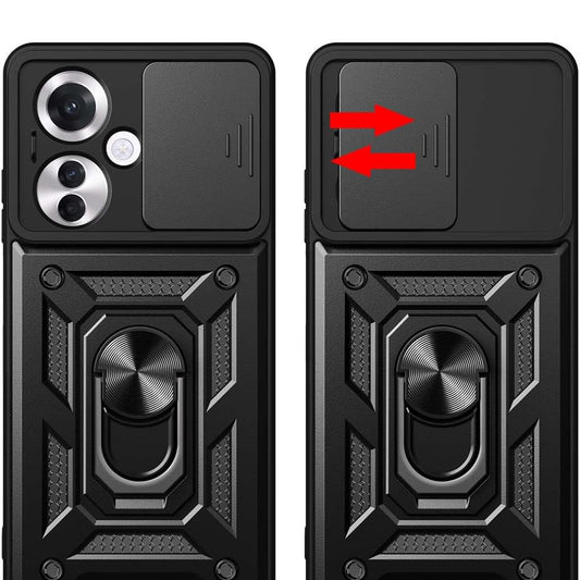 Kuori Oppo Reno11 F:lle, Techsuit, CamShield, Vaaleanpunainen