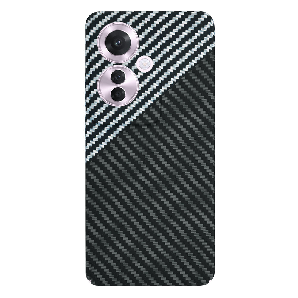 Kuori Oppo Reno11 F:lle, Techsuit, Carbonite FiberShell, Musta Harmaa