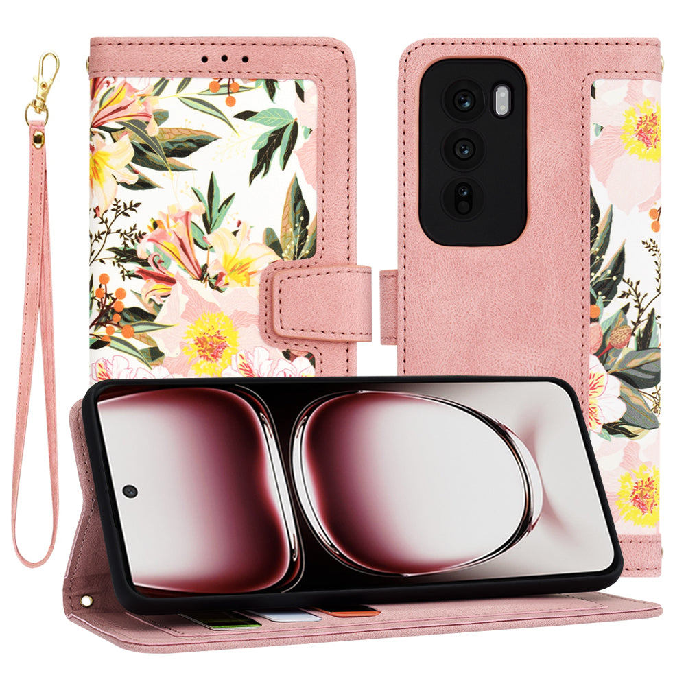 Kuori Oppo Reno12 Pro:lle, Techsuit, FlipCraft, Vaaleanpunainen