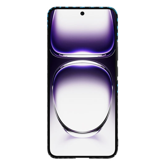 Kuori Oppo Reno12:lle, Techsuit, Carbonite FiberShell, Musta Bleu