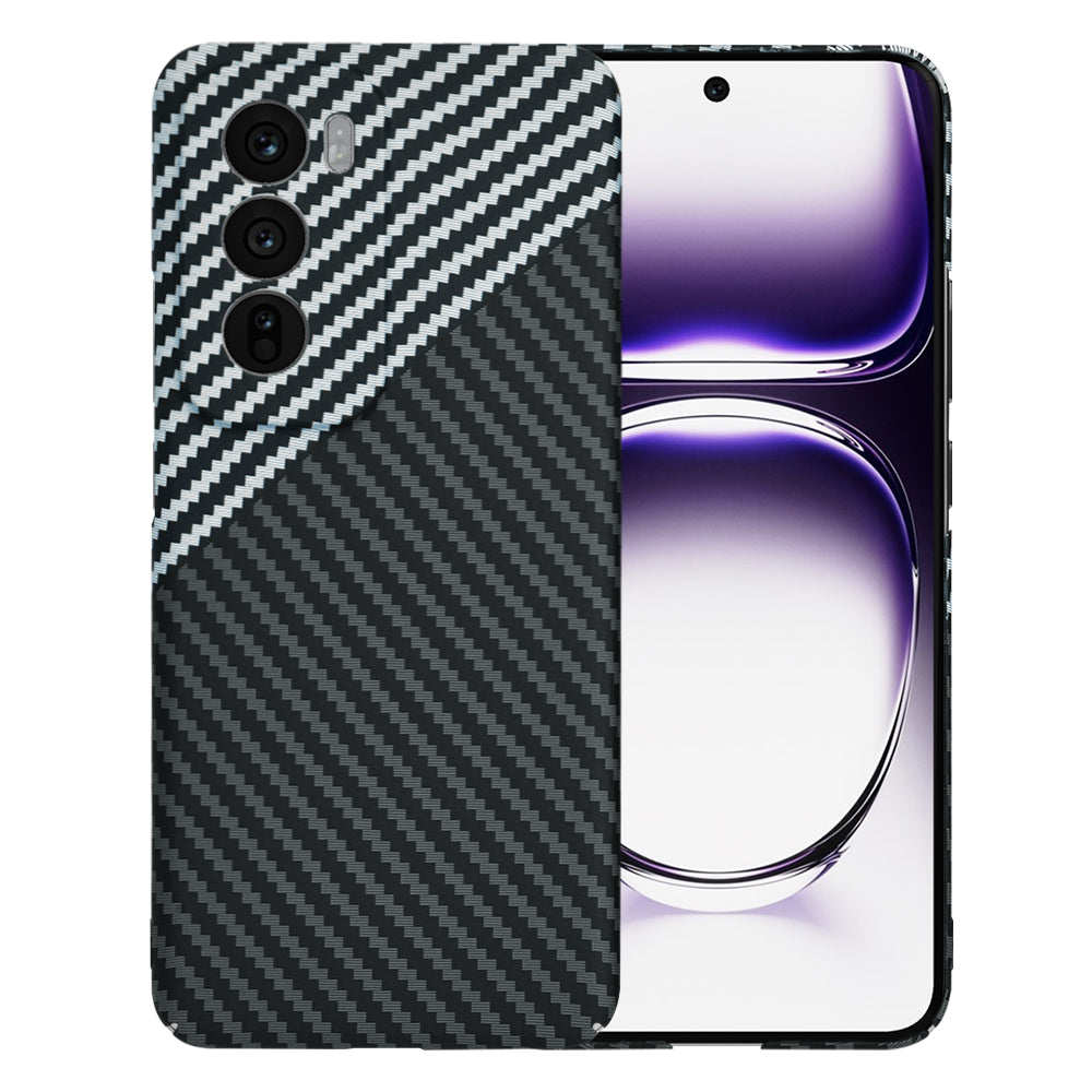 Kuori Oppo Reno12:lle, Techsuit, Carbonite FiberShell, Musta Harmaa
