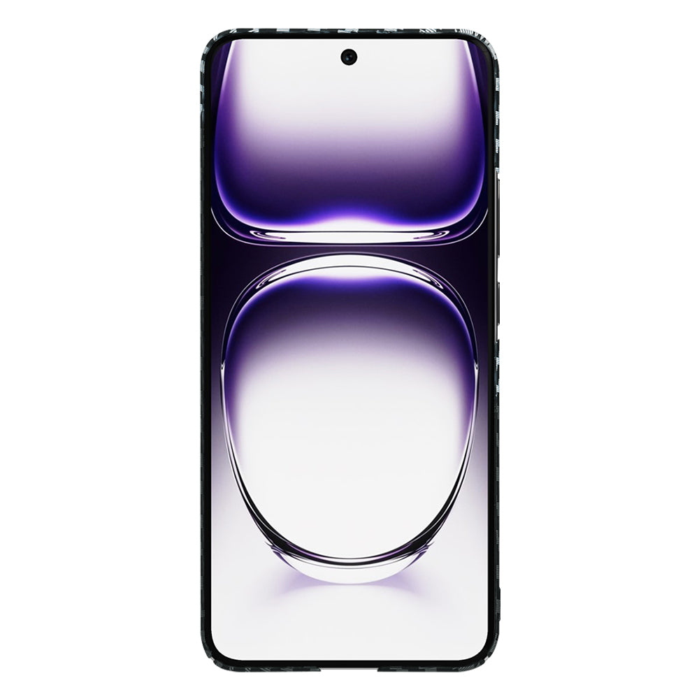 Kuori Oppo Reno12:lle, Techsuit, Carbonite FiberShell, Musta Harmaa