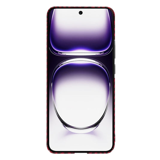 Kuori Oppo Reno12:lle, Techsuit, Carbonite FiberShell, Punainen
