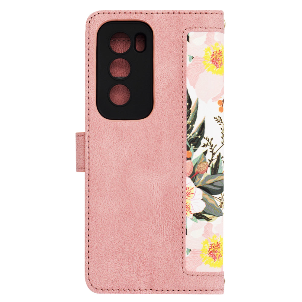 Kuori Oppo Reno12:lle, Techsuit, FlipCraft, Vaaleanpunainen