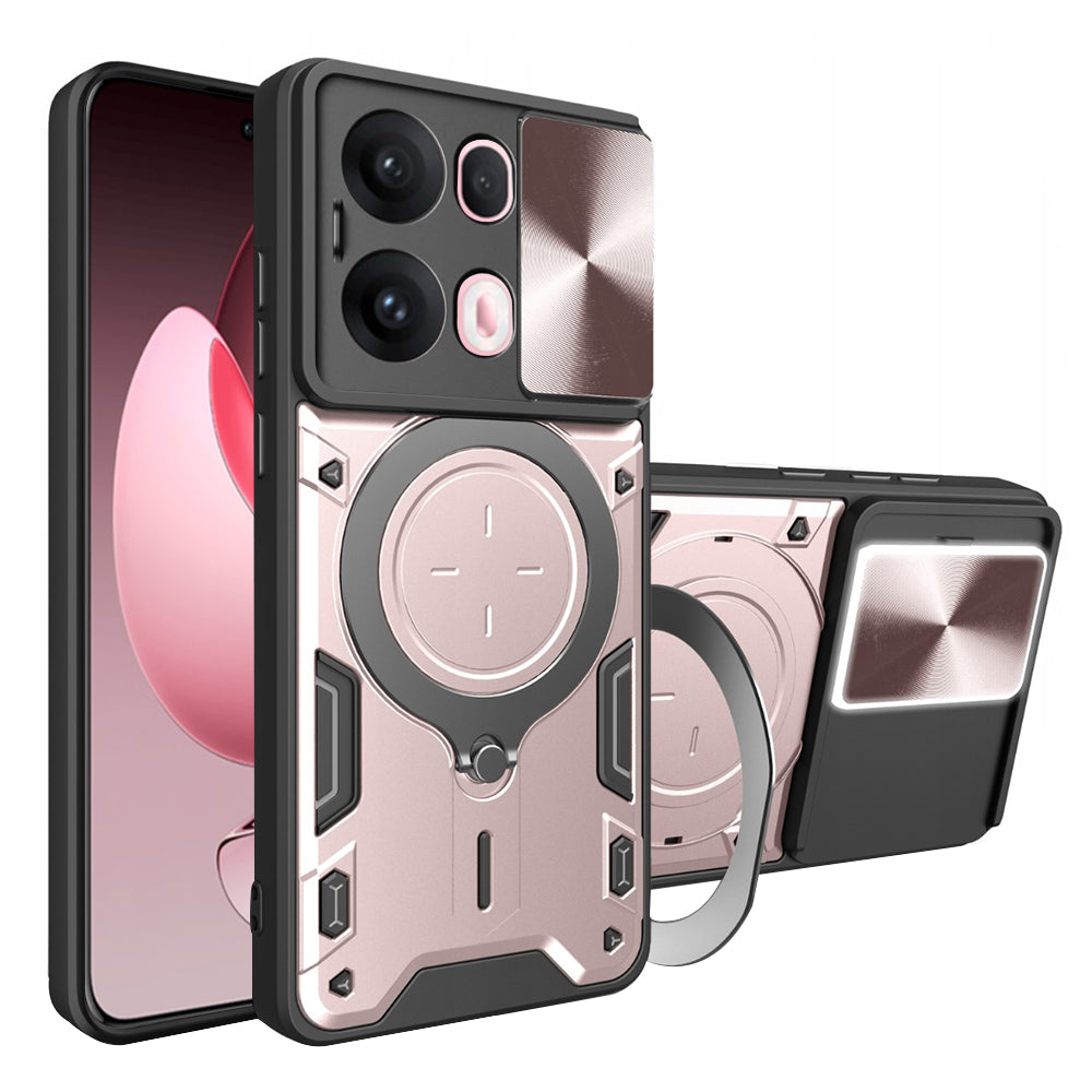 Kuori Oppo Reno13 Pro:lle, Techsuit, CamGuard Pro, vaaleanpunakultainen