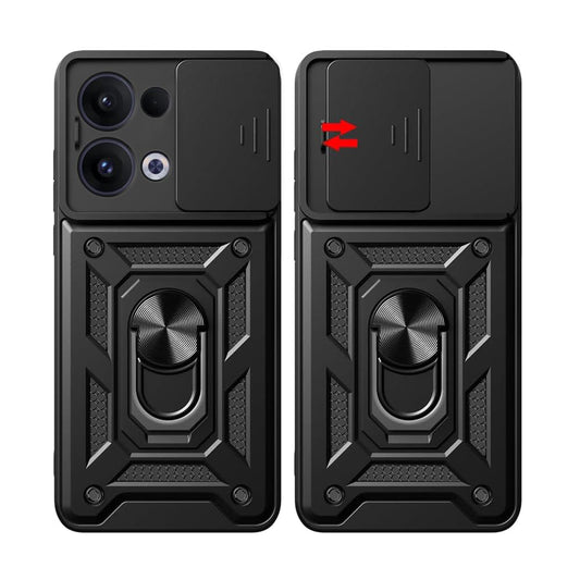 Kuori Oppo Reno13:lle, Techsuit, CamShield, Musta
