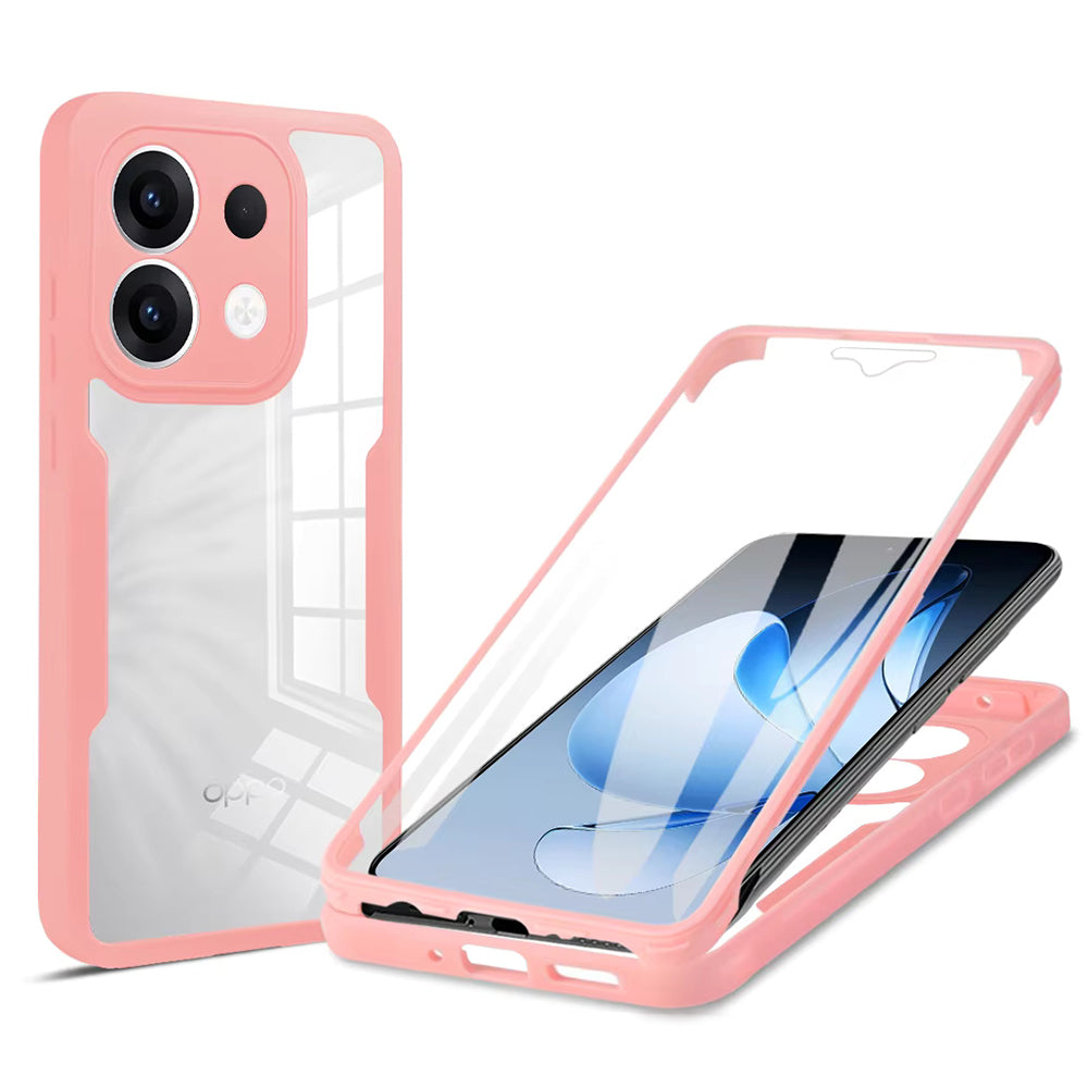 Kuori Oppo Reno13:lle, Techsuit, ColorVerse 360, Vaaleanpunainen
