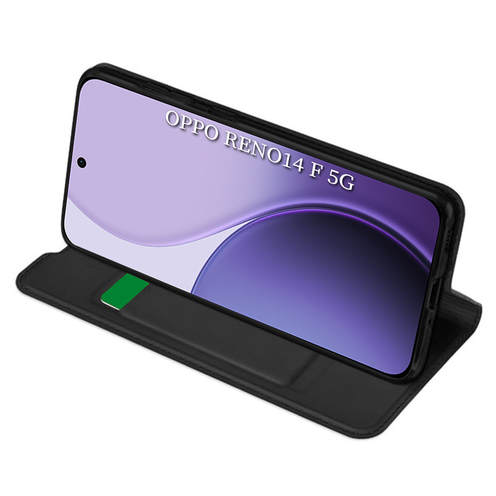 Kotelo Oppo Reno14 FS 5G / Reno14 F, Techsuit, Magskin Book, Musta