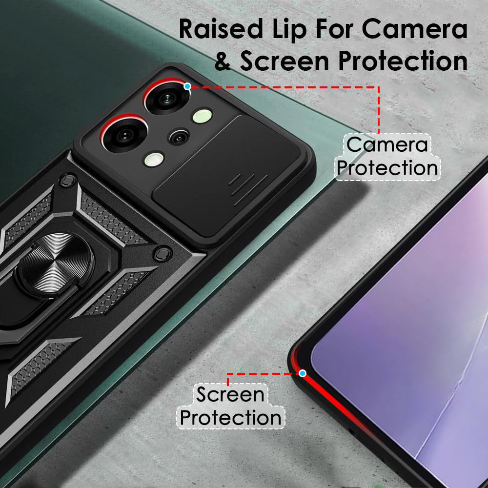 Kotelo Oppo Reno14:lle, Techsuit, CamShield, Sininen