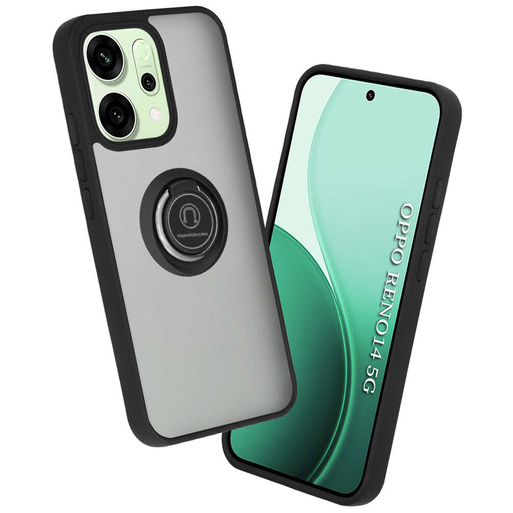 Suojakotelo Oppo Reno14:lle, Techsuit, Glinth, Musta