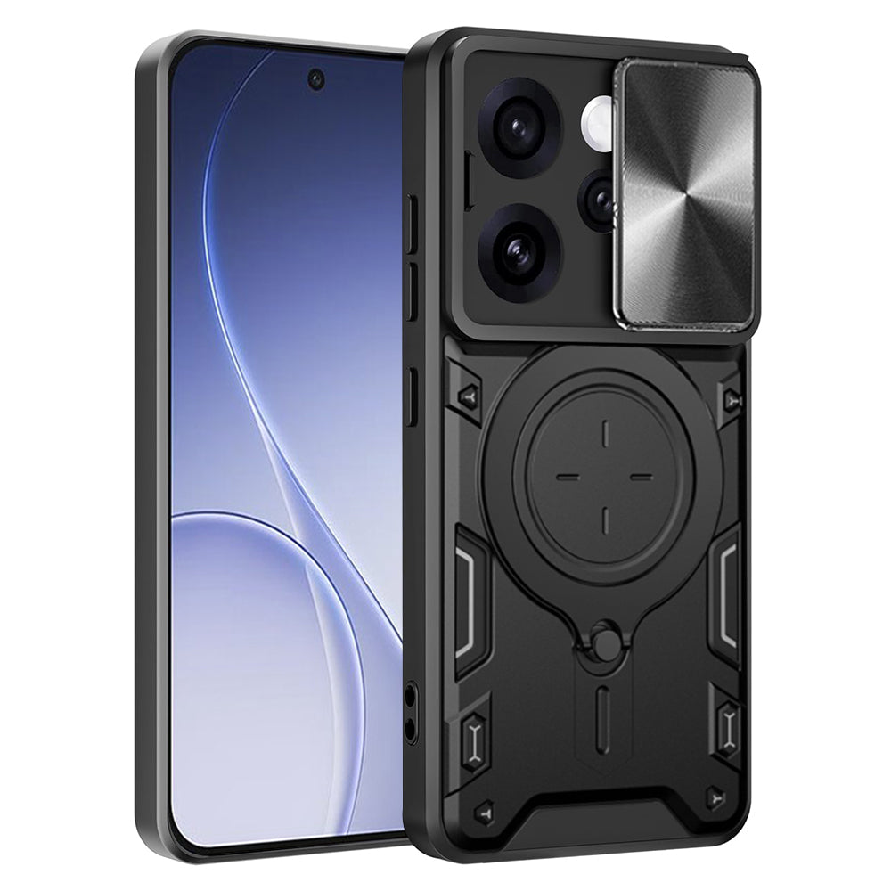 Kotelo Oppo Reno15 Prolle, Techsuit, CamGuard Pro, Musta