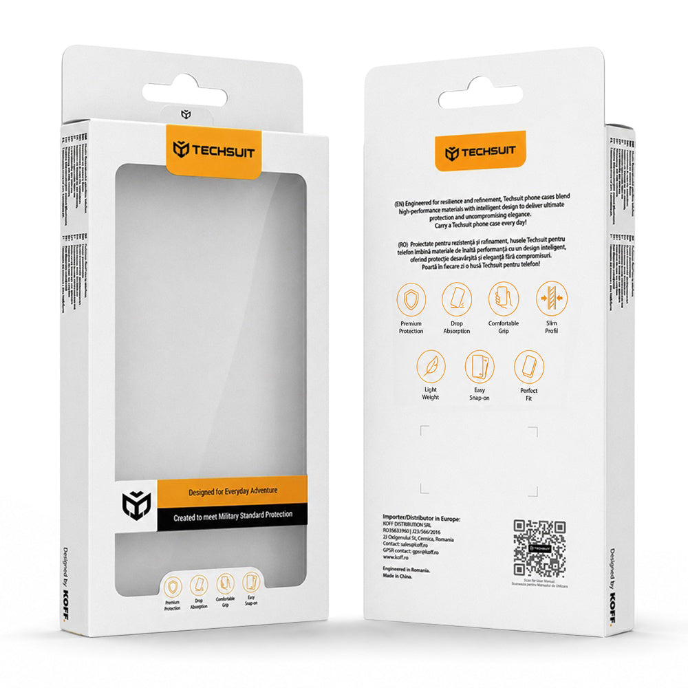 Kuori Oppo Reno16 F / Reno16 FS:lle, Techsuit, CamGuard Pro, Violetti