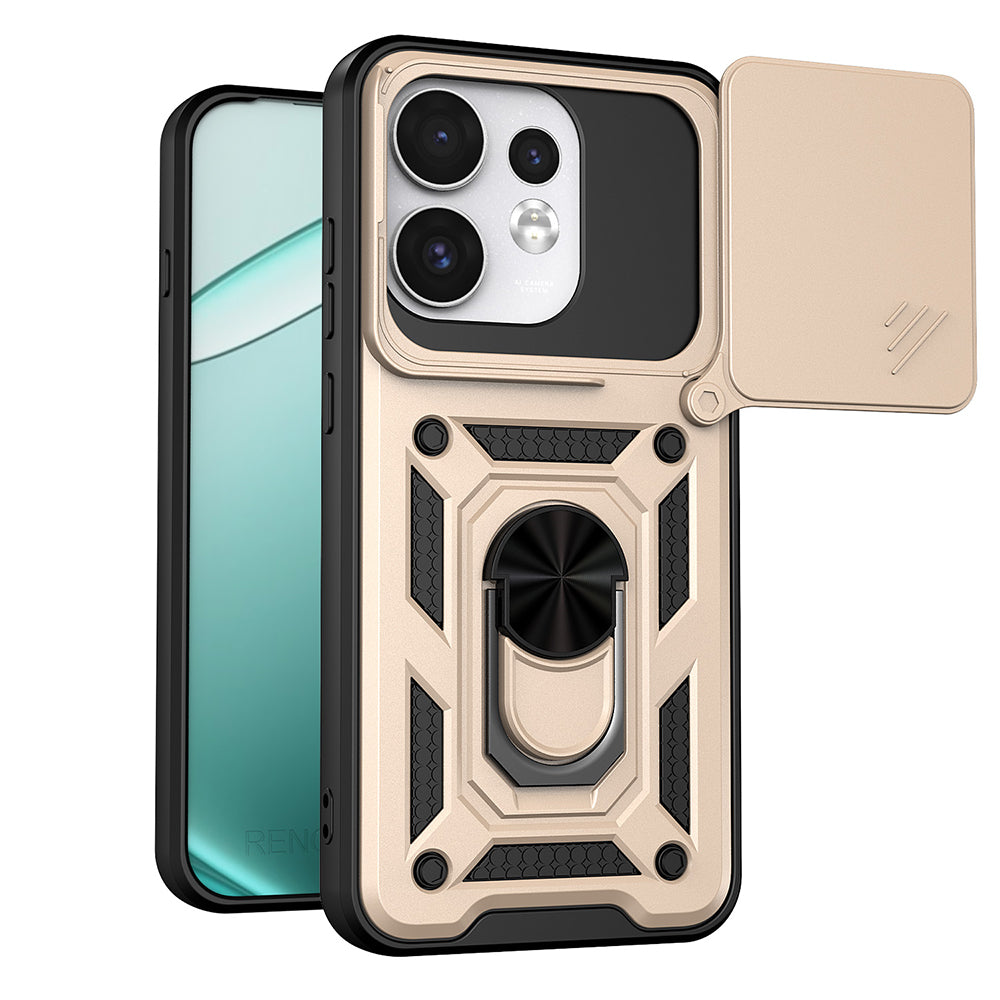 Kuori Oppo Reno16 / Reno16 Pro -puhelimelle, Techsuit, CamShield, Kultainen