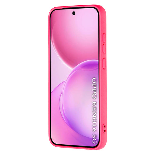 Kuori Oppo Reno16:lle, Techsuit, SoftFlex, Tummanpunainen