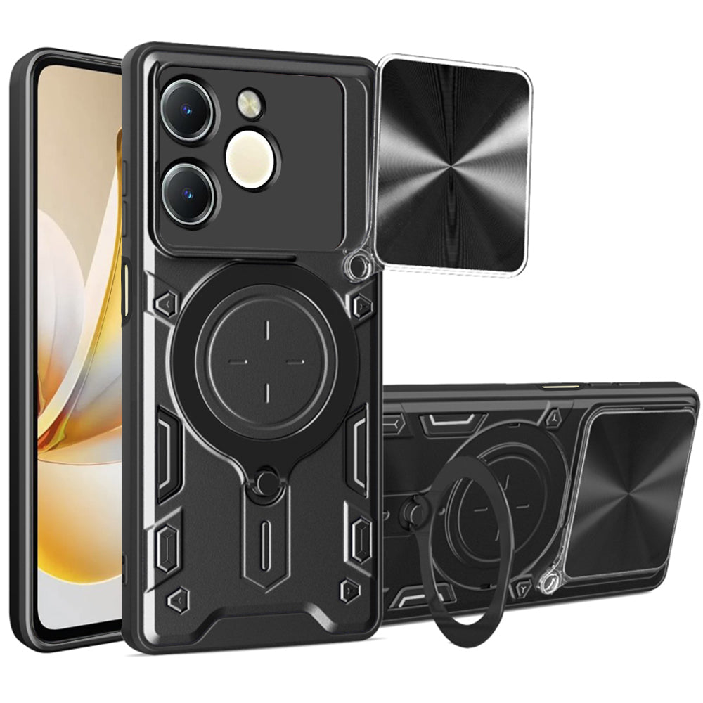 Suojakotelo Realme Note 70T:lle, Techsuit, CamGuard Pro, Musta