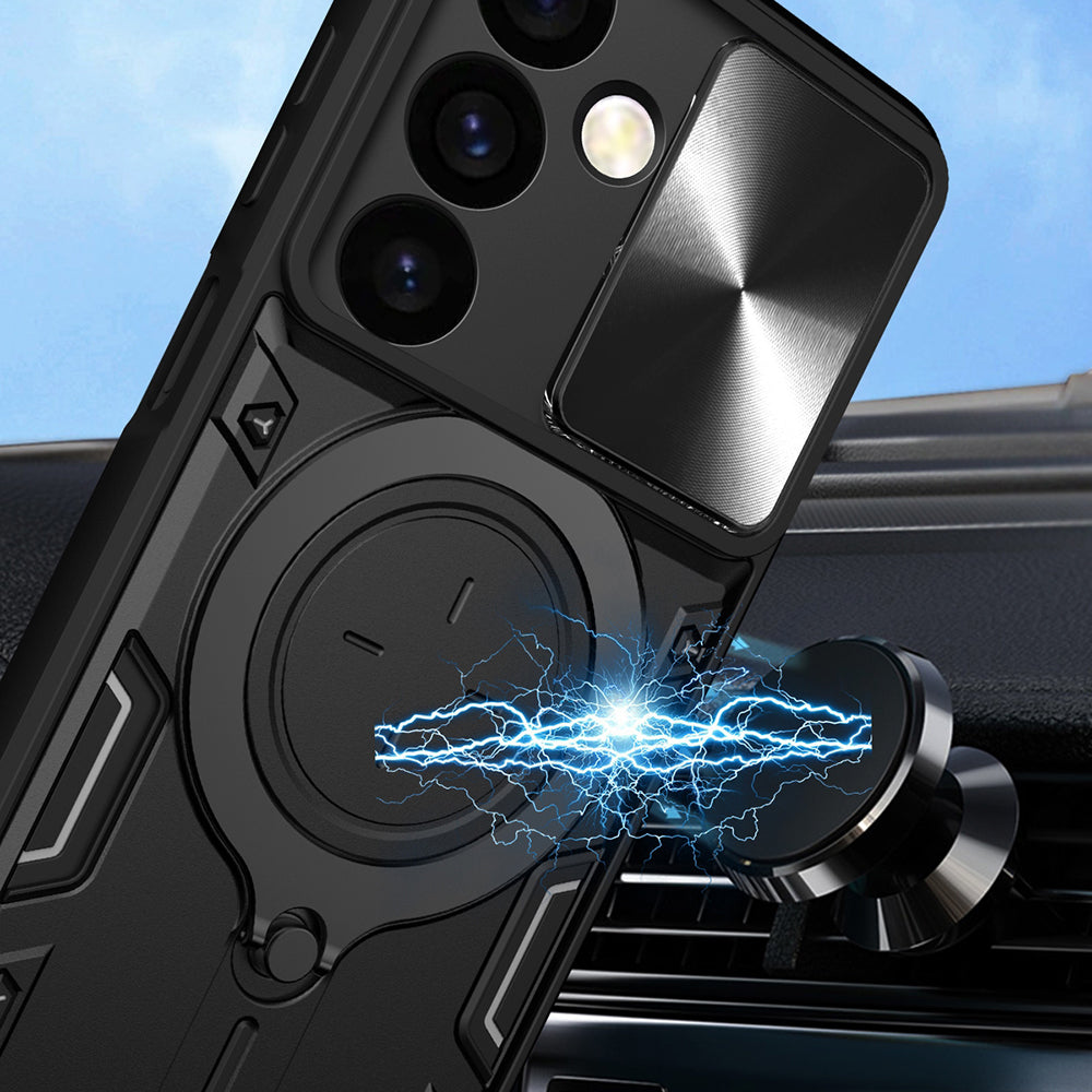 Suojakotelo Realme Note 70T:lle, Techsuit, CamGuard Pro, Musta