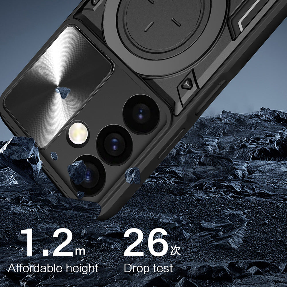 Suojakotelo Realme Note 70T:lle, Techsuit, CamGuard Pro, Musta