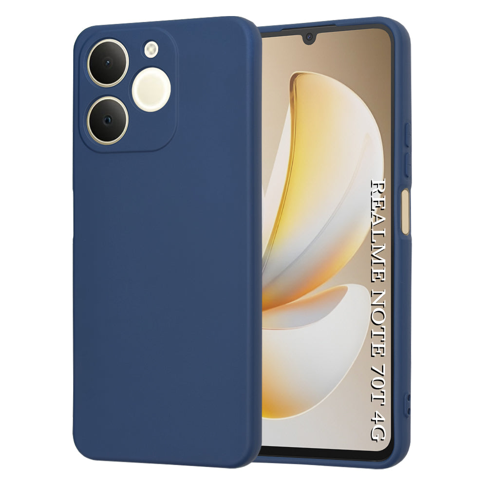 Suojakotelo Realme Note 70T:lle, Techsuit, SoftFlex, Tummansininen