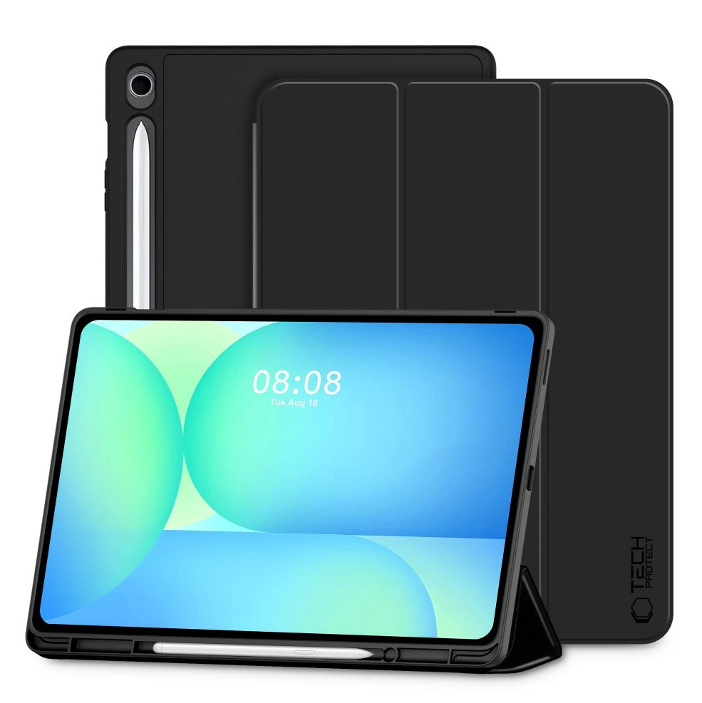 Suojakotelo Samsung Galaxy Tab S10 FE+ -laitteelle, Tech-Protect, SC PEN, Musta
