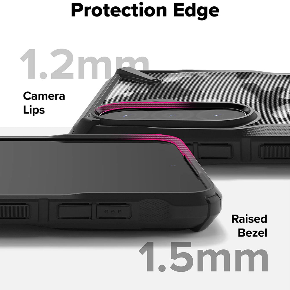 Suojakotelo Samsung Galaxy A56 A566 / A36 A366, Ringke, Fusion X Camo, Musta