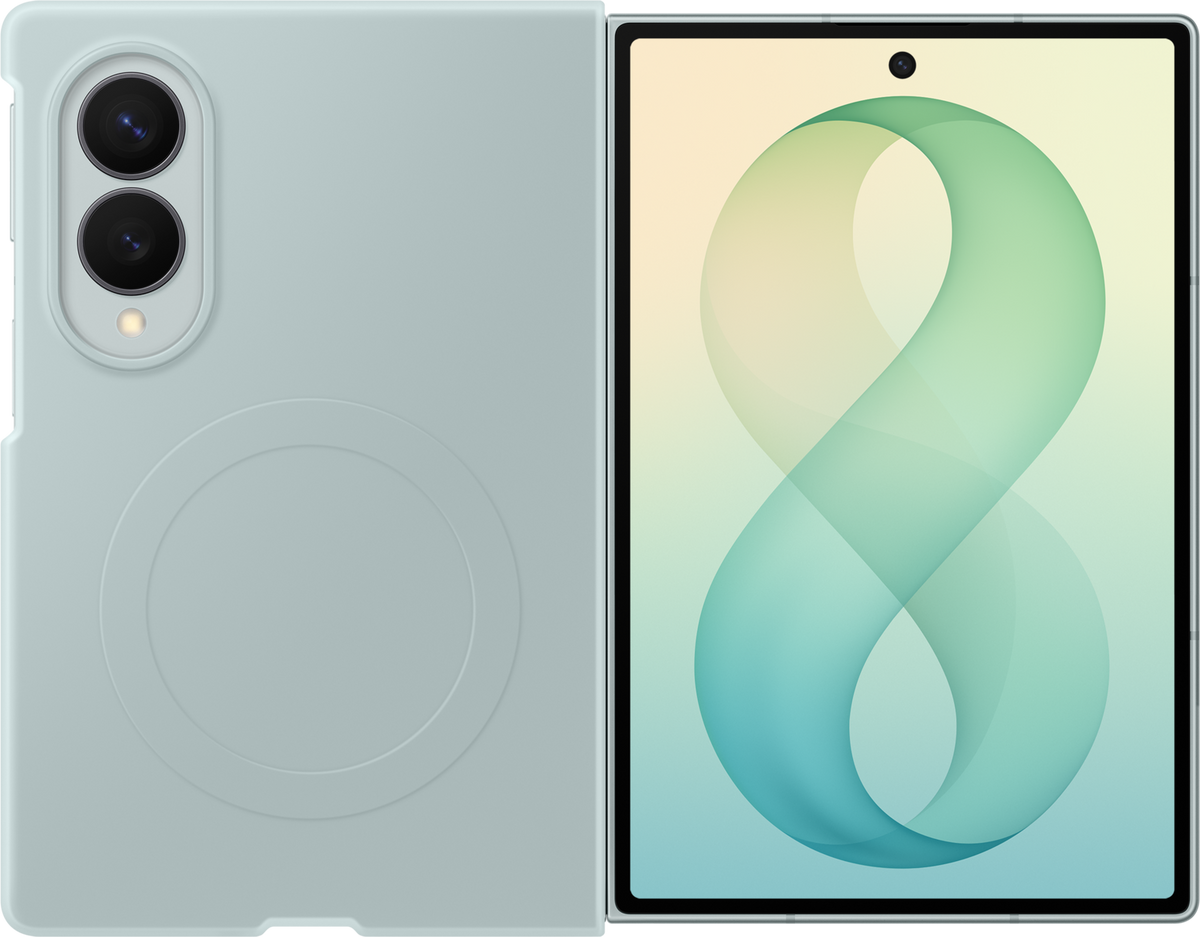 Kuori Samsung Galaxy Z Fold8 F971:lle, silikoninen magneettikotelo, vihreä EF-EF971CGEGWW