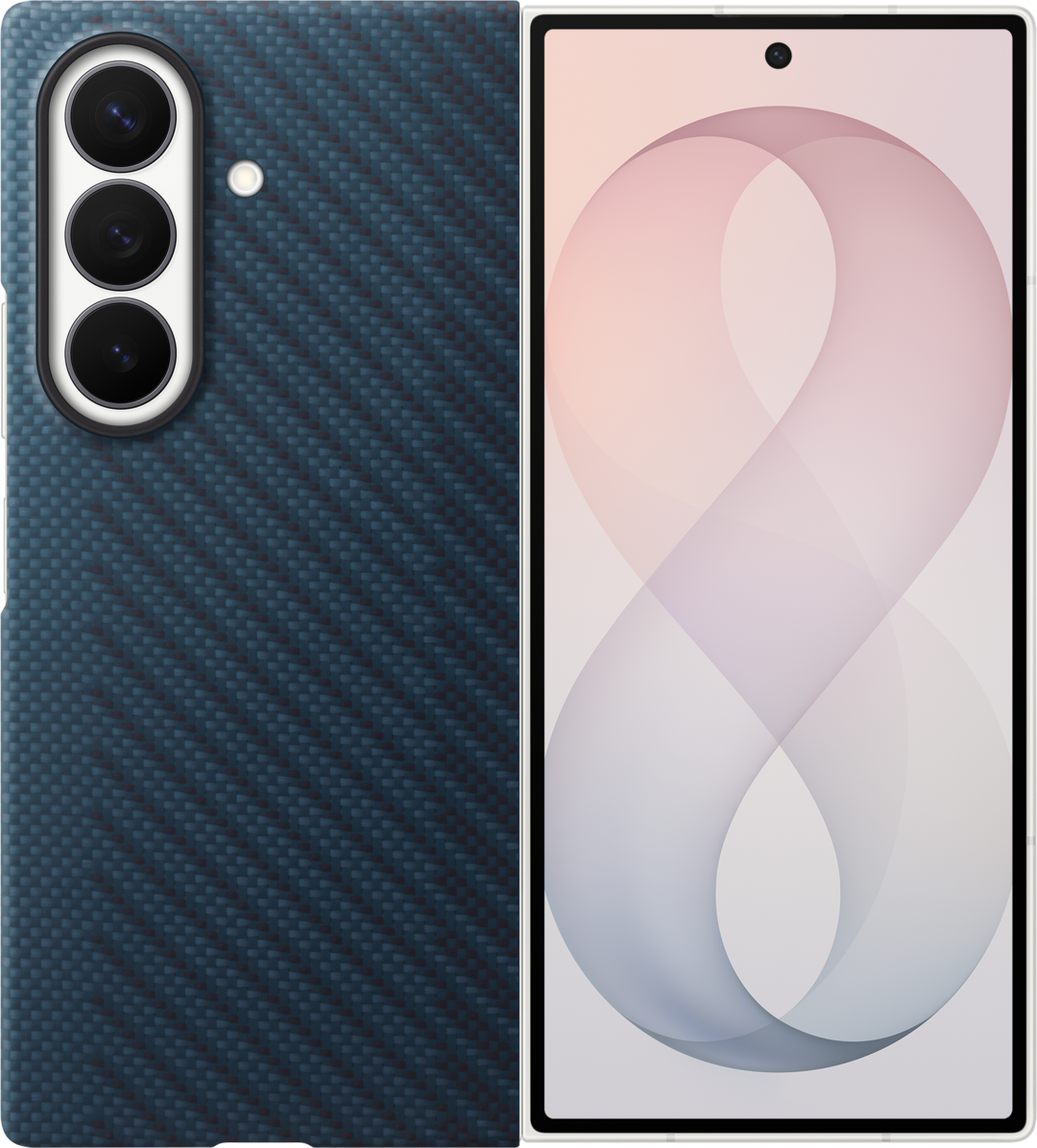 Kuori Samsung Galaxy Z Fold8 Ultra F976:lle, Carbon Magnet Case, Laivastonsininen EF-KF976SNEGWW