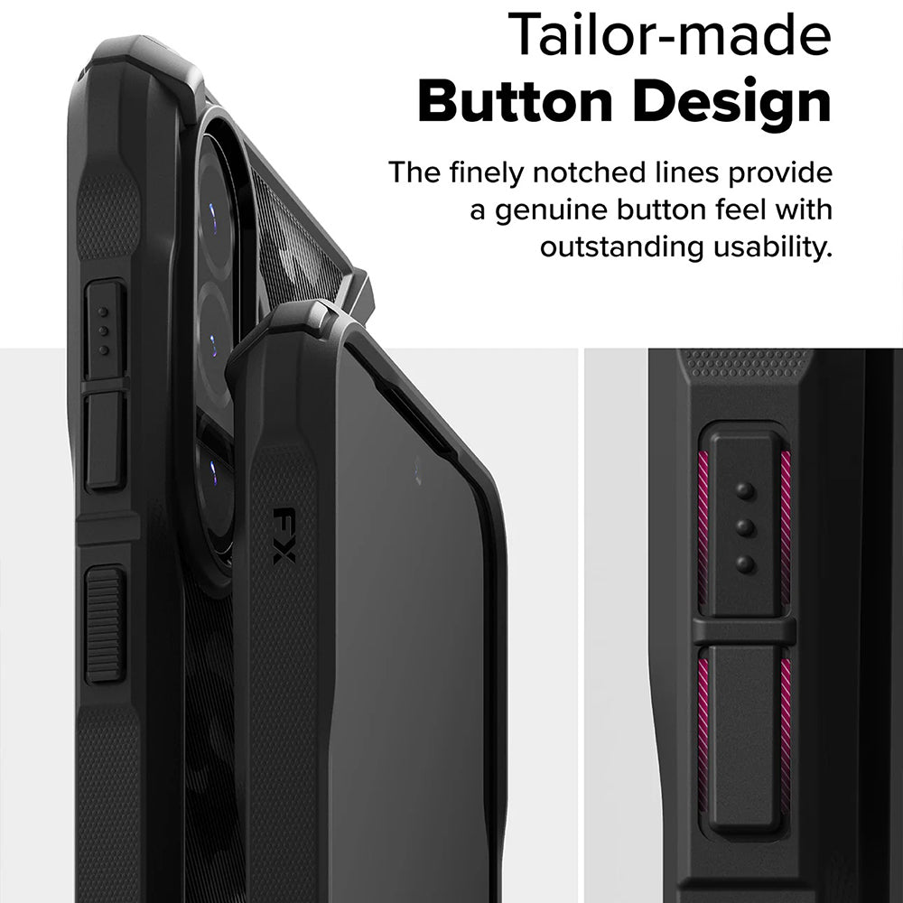 Suojakotelo Samsung Galaxy A56 A566 / A36 A366, Ringke, Fusion X Camo, Musta