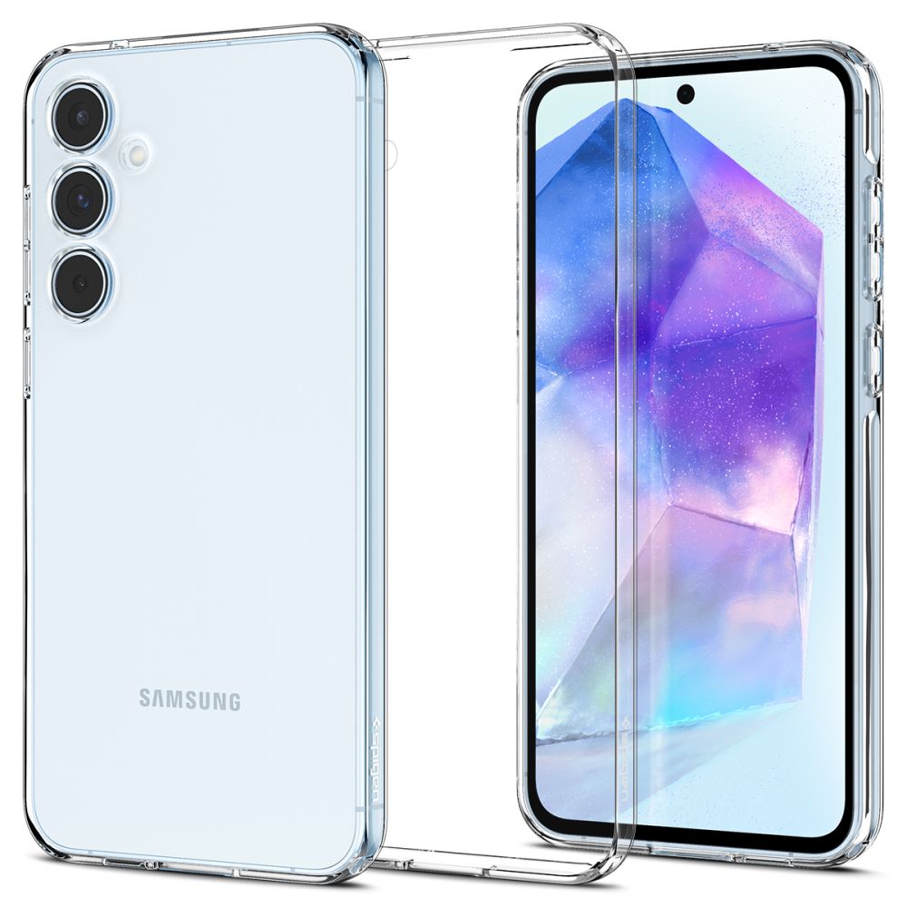 Kotelo Samsung Galaxy A55 5G A556:lle, Spigen, Liquid Crystal, Läpinäkyvä ACS07537