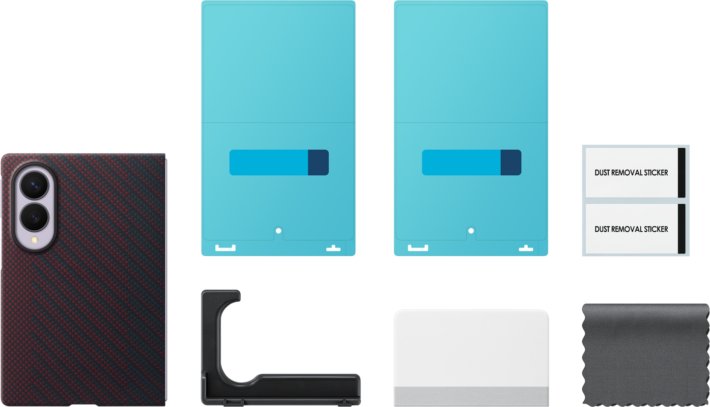 Kuori Samsung Galaxy Z Fold8 F971:lle, Carbon Magnet Case, Punainen EF-KF971SREGWW