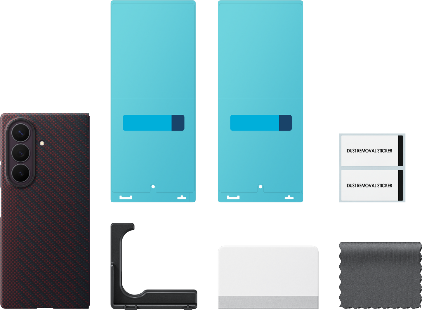 Kuori Samsung Galaxy Z Fold8 Ultra F976:lle, Carbon Magnet Case, Punainen EF-KF976SREGWW