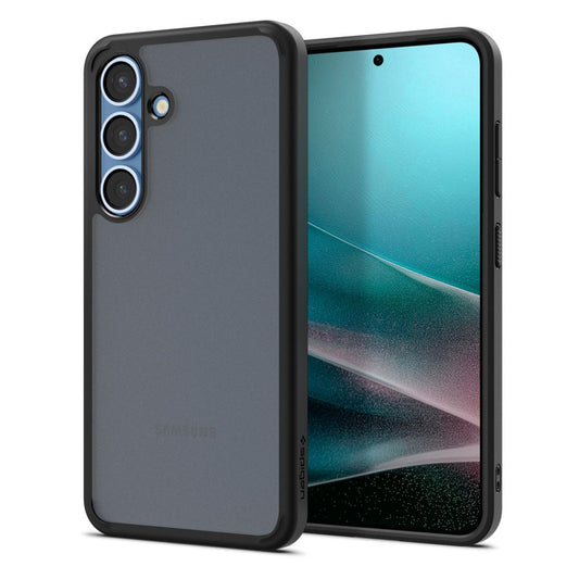 Kuori Samsung Galaxy S25 S931:lle, Spigen, Ultra Hybrid, Matta Musta ACS09007