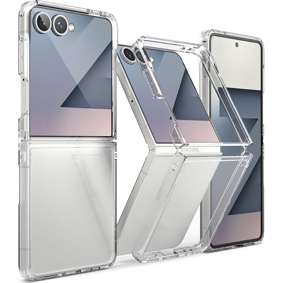 Suojakotelo Samsung Galaxy Z Flip7 F766:lle, Ringke, Fusion, Läpinäkyvä