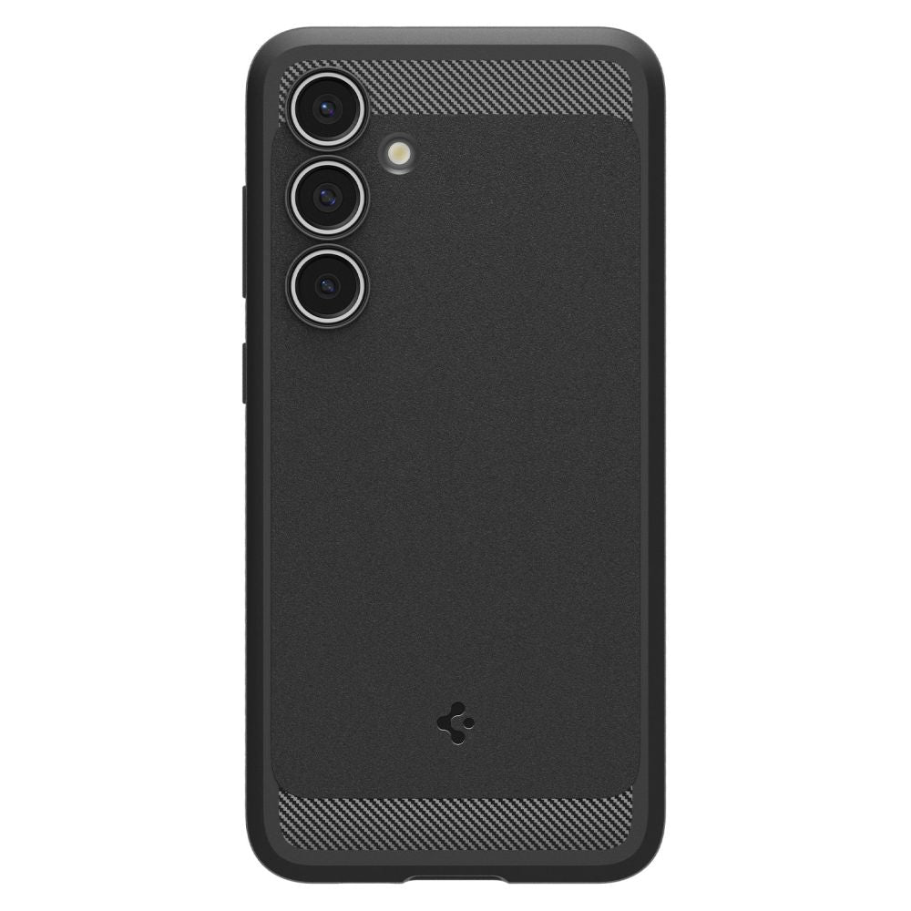 Suojakotelo Samsung Galaxy S24 FE S721:lle, Spigen, Rugged Armor, Musta ACS08578