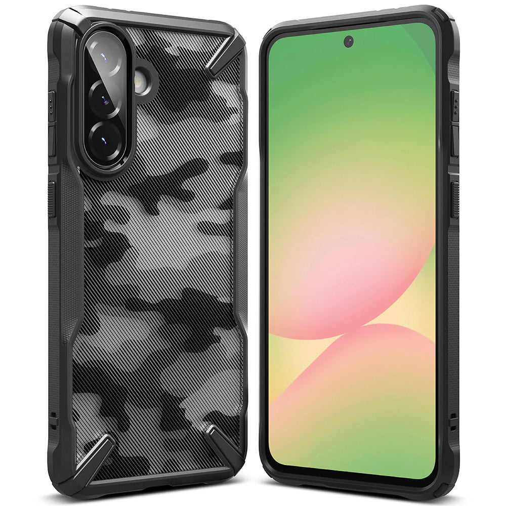 Suojakotelo Samsung Galaxy A56 A566 / A36 A366, Ringke, Fusion X Camo, Musta
